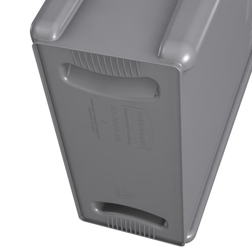 Wertstoffsammler 60 l H635xB279xT558mm grau mit Lüftungskanälen RUBBERMAID – Ansicht 5