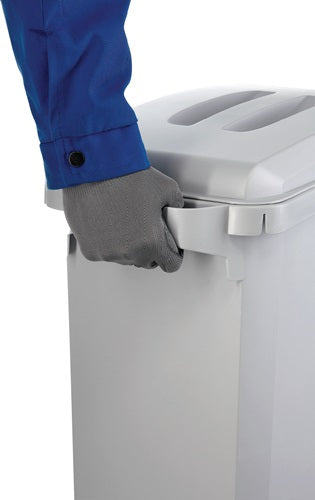 Wertstoffsammler 60 l H600xB280xT590mm grau ohne Deckel lebensmittelecht DURABLE – Ansicht 5