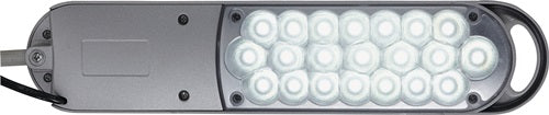 Schreibtischleuchte Metall / Kunststoff silber Höhe max 410 mm Standfuß mit LED – Ansicht 3