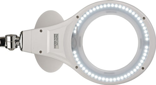 LED-Lupenleuchte Glaslinse 127 (5 ?) Tischklemme weiß – Ansicht 3