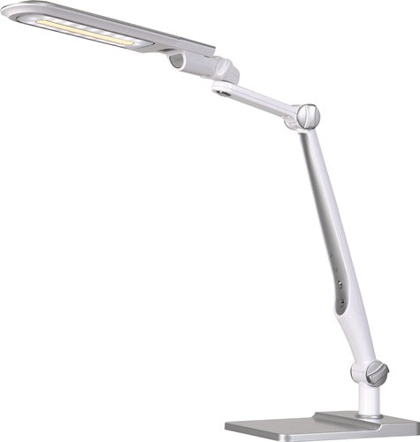 Schreibtischleuchte LED Multiflex ABS Eisen PS weiß/silber Höhe 600 mm mit Standfuß und Klemme LED HANSA – Ansicht 3