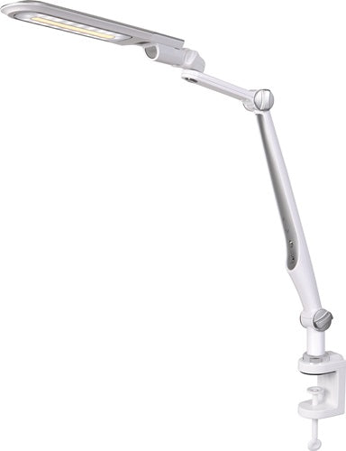 Schreibtischleuchte LED Multiflex ABS Eisen PS weiß/silber Höhe 600 mm mit Standfuß und Klemme LED HANSA – Ansicht 2
