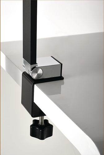 Schreibtischleuchte Aluminium/Kunststoff schwarz Höhe 720 mm mit Tischklemme mit LED – Ansicht 5