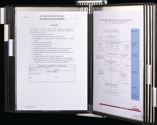 Wandhalter 10 Sichttafeln weiß lackiertfA4 TARIFOLD – Ansicht 4