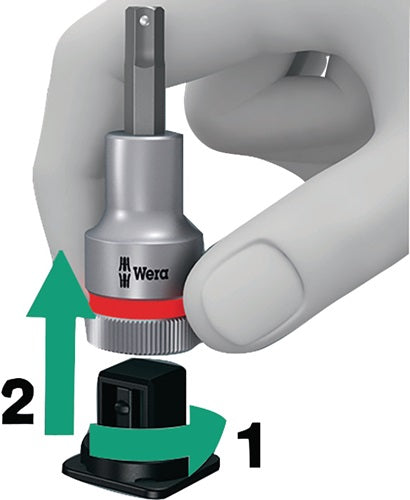 Steckschlüsselsatz Belt 1 10-teilig 1/4 ? 4 - 13 mm für Außen-6-kant WERA – Ansicht 4