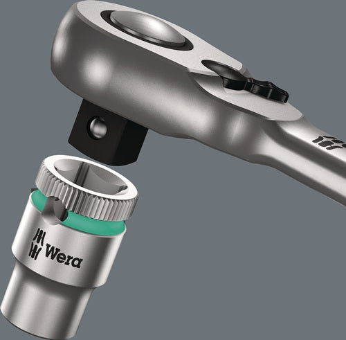 Steckschlüsselsatz 8100 SA 12 HF Zyklop 13-teilig 1/4 ? Schlüsselweißen 5-13 mm Anzahl Zähne 72 6-Kant WERA – Ansicht 4