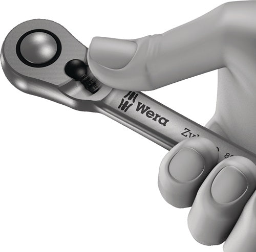 Steckschlüsselsatz 8100 SA 8 Zyklop 28-teilig 1/4 ? Schlüsselweißen 5-13 mm Anzahl Zähne 72 6-Kant WERA – Ansicht 4