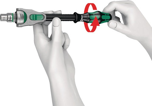 Steckschlüsselsatz Zyklop Speed 37-teilig 1/2 ? Schlüsselweißen 10-32 mm Anzahl Zähne 72 6-Kant WERA – Ansicht 6