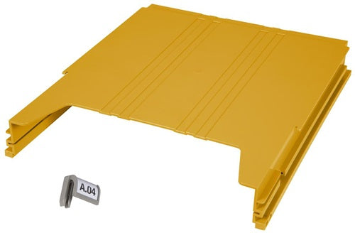 Wandsortierer BIG Anbaumodul gelb B262xT42xH302mm EICHNER – Ansicht 5