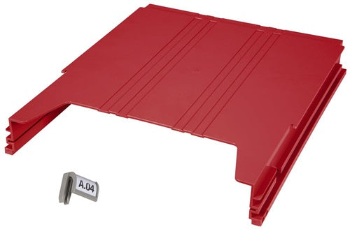 Wandsortierer BIG Anbaumodul rot B262xT42xH302mm EICHNER – Ansicht 3