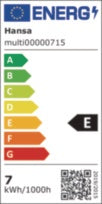Schreibtischleuchte LED Multiflex ABS Eisen PS weiß/silber Höhe 600 mm mit Standfuß und Klemme LED HANSA – Ansicht 5