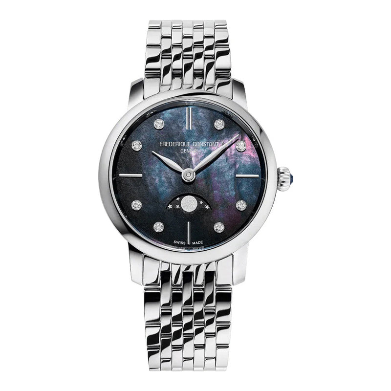 Frederique Constant Classics Slimline Ladies Moonphase FC-206MPBD1S6B Damenuhr