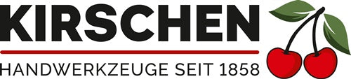 Stechbeitel Schneidenbreite 14 mm mit 2 Stahlzwingen weißbuchenheft Ulmer Form KIRSCHEN – Ansicht 2