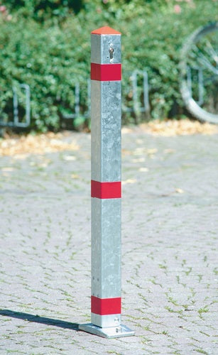 Sperrpfosten Stahl silber kippbar zum Aufdübeln URBANUS