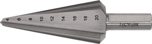 Blechschälbohrer Bohrber.4-20mm HSS Gesamt-L.71mm Z.2 TECWERK