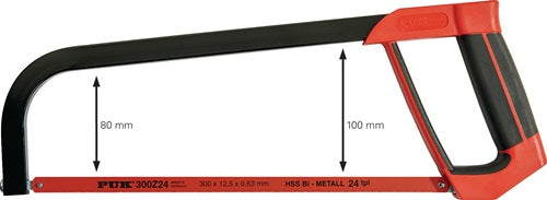 Metallsägebogen B32100 Blattlänge 300 mm 24 Zähne / Zoll D-Komfortgriff PUK