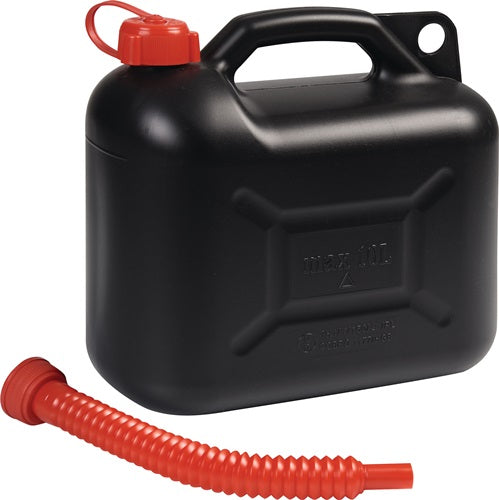 Transportkraftstoffkanister 10 l schwarz HD-PE L330xB165xH320mm NOW