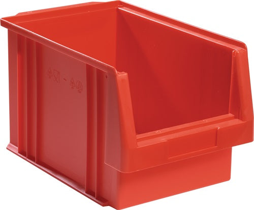 Sichtlagerkasten PLK L330xB213xH200mm PP rot LA-KA-PE
