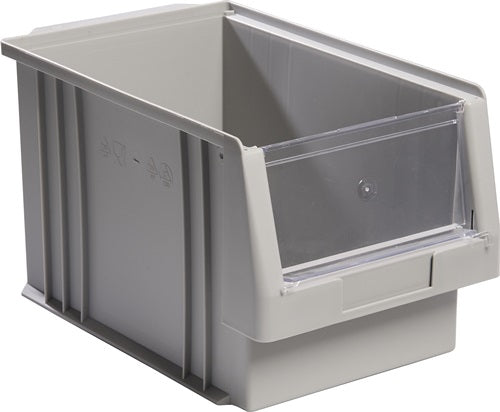 Sichtlagerkasten PLK L330xB213xH200mm PP grau LA-KA-PE – Ansicht 3
