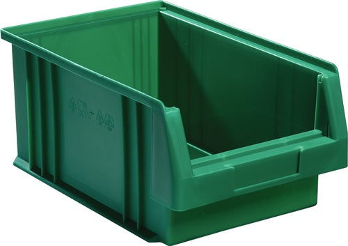 Sichtlagerkasten PLK L330xB213xH150mm PP grün LA-KA-PE