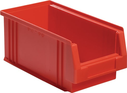 Sichtlagerkasten PLK L290xB150xH125mm PP rot LA-KA-PE