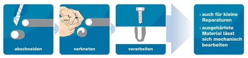 Repair Stick Stahl dunkelgrau 115 g Stick weißON – Ansicht 4