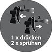 Industriezerstäuber doppelwirkend Fassungsvermögen 075 l Doppelhub Viton® FKM PRESSOL – Ansicht 4