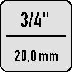 Kraftschraubersteckschlüsseleinsatz K 32 3/4 ? Schlüsselweiße 30 mm Länge 54 mm GEDORE – Ansicht 4