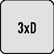 Kühlkanalbohrer Force X DIN 6537K Typ CTW R45733 D33mm HM TiAlN 3xD DORMER – Ansicht 5