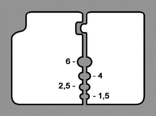 Präzisionsabisolierzange Länge 195 mm 014 - 6 (AWG 26 - 10) mm² Mehrkomponenten-Hüllen KNIPEX – Ansicht 5