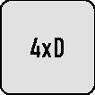 Spiralbohrer DIN 338 A510 D44mm HSS profilgeschlTiN Zylschaft 4xD Rechts – Ansicht 4
