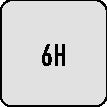 Maschinengewindebohrer DIN 376C 2 - 3 EX006H 6x1 HSS-E-PM 25 6H DORMER – Ansicht 6