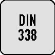 Spiralbohrer DIN 338 Typ N Nenn-Ø 1 mm HSS profilgeschliffen Zylinderschaft 5xD rechtsschneidend RUKO - VPE: 10 – Ansicht 3