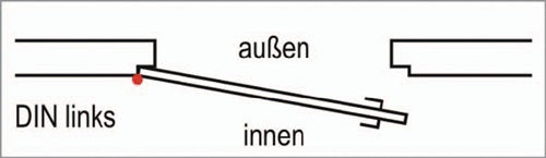 Panik-Einsteckschloss 1201 Panik-Funktion D abgerundet 24/65/72/9 mm DIN links verzinkt BKS – Ansicht 6