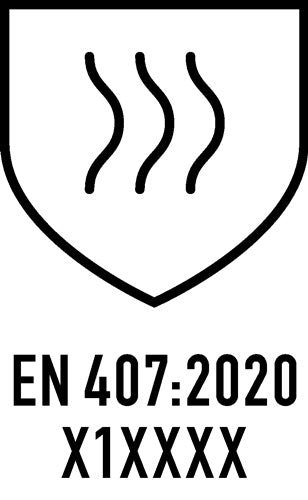 Handschuhe Condor Größe 8 rot/schwarz 98% Polyamid / 2% Elastan mNitrilmikros EN 388 EN 407 PSA-Kategorie II – Ansicht 3