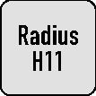 Viertelkreisprofilfräser DIN 6518 B Typ N Radius 3 mm HSS-Co DIN 1835 B Schneidenanzahl 4 MAYKESTAG – Ansicht 5