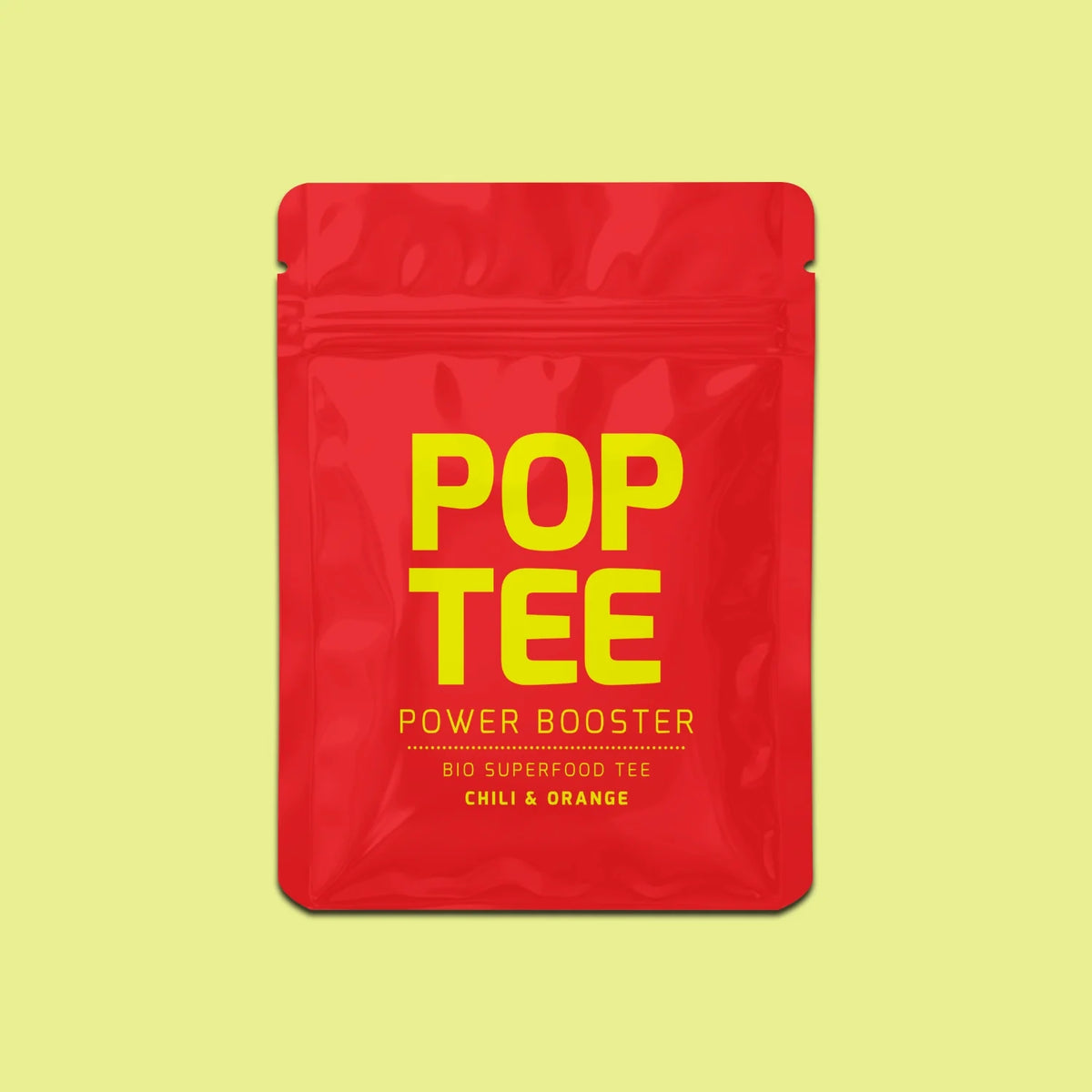 Power Booster - Chili & Orange | Bio-Tee – POP TEE – Ansicht 2