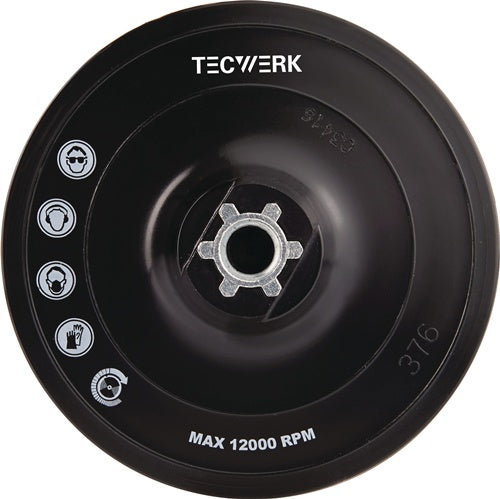 Stützteller D.125mm M14 kletthaftend TECWERK