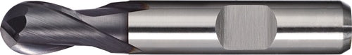 Vollradiusfräser D.16mm Einsatz-L.29mm HSS-Co8 TiCN Weldon Z.2 ext.kurz TECWERK