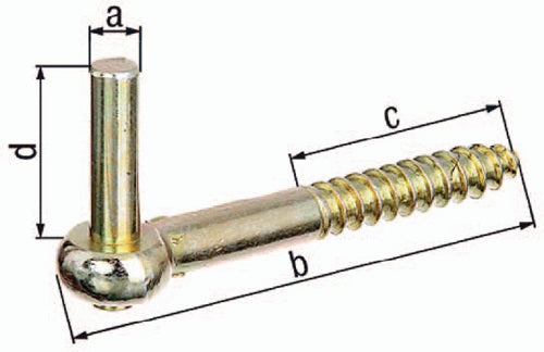 Kloben zum Einschrauben 13x155mm Edelstahl GAH