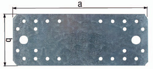 Flachverbinder EN 14545:29-2 Länge 180 mm Breite 40 mm Stärke 3 mm Stahl sendzimirverzinkt Anzahl Löcher 4 / 16 GAH - VPE: 50