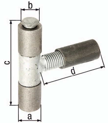 Anschweißband 22x12x87x90mm Stahl roh GAH
