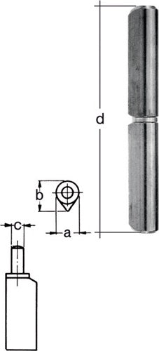 Profilrolle Bandlänge 160 mm Stahl blank Stift-Ø 12 mm GAH