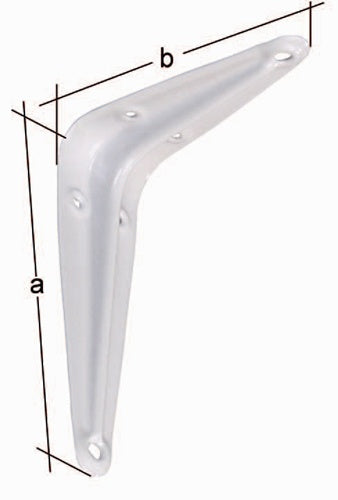 Konsole Länge 100 mm Höhe 75 mm Stahl weiß lackiert Tragfähigkeit 30 kg GAH - VPE: 20