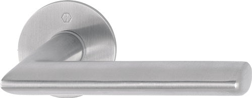 Türdrückerpaar Stockholm E1140Z/849N Edelstahl F69 mit Drückerrosetten Vierkant 8 mm HOPPE