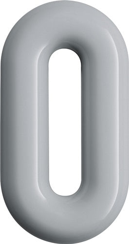 Hausnummer Ziffür 0 Spezial-Polyamid 90 tiefschwarz 165 mm Ø 33 mm HEWI