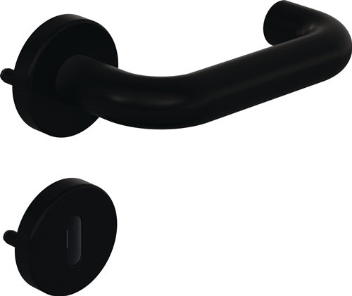 Rosettengarnitur 111PBR01230 Kunststoff 90 matt U-Form PZ DIN links / rechts D/D HEWI