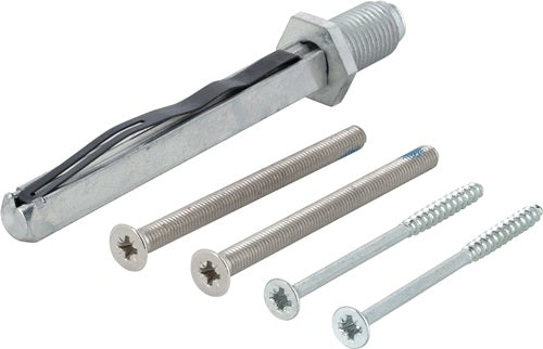 Befestigungsset Sertos® K/G 50-55 mm M5 x 65 + 40 x 60 Vierkant 8 x 80 mm HOPPE
