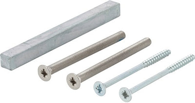 Befestigungsset Sertos® GG-WC 60-65 mm M5 x 75 + 40 x 70 Vierkant ohne + 8 x 100 mm HOPPE