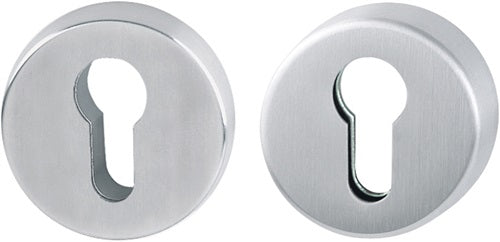 Schutzrosettenpaar E42ZNSB/42HS Edelstahl F69 rund ohne Zylinderabdeckung Stärke 15 mm HOPPE